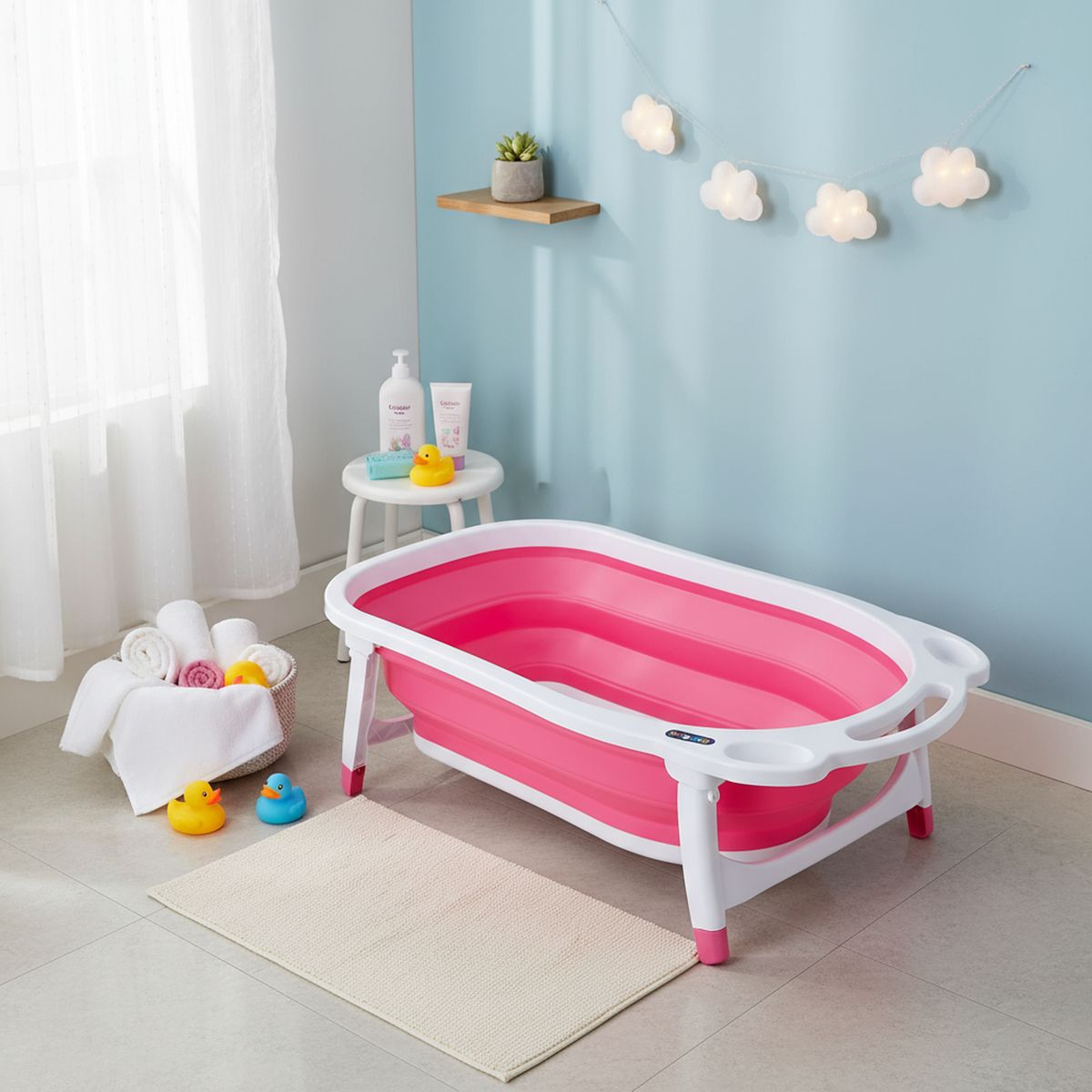 KIDSCOOL - Bañera plegable rosada
