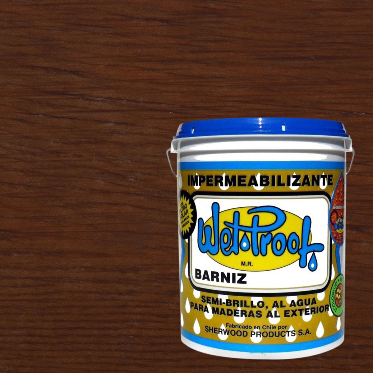 WETPROOF - Barniz Impermeabilizante Semibrillante 1 galón(es) Caoba