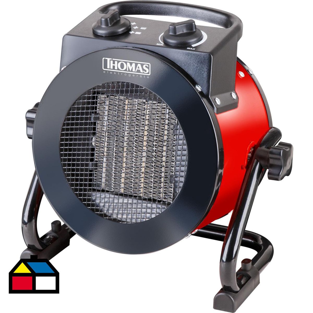 THOMAS - Termoventilador Eléctrico 2000 W TH-CH41 Rojo