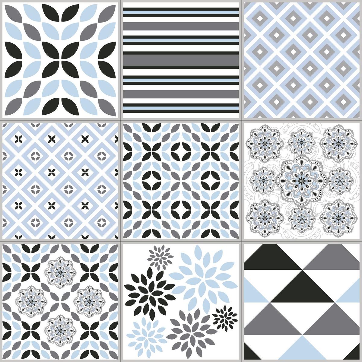 KANTU - Sticker Adhesivo Toledo 15x15 cm 9 uinidades