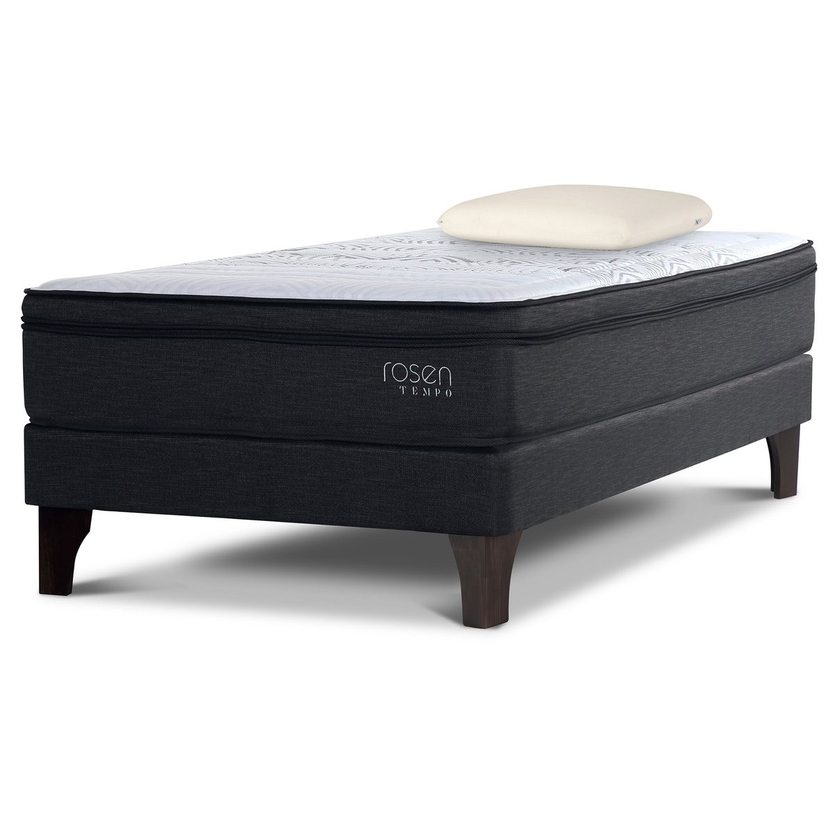 ROSEN - Cama Europea 1.5 plazas Europea Tempo Negro