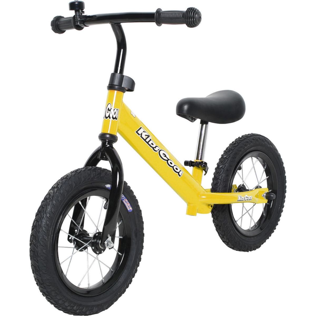 KIDSCOOL - Bicicleta aprendizaje amarillo aro 12