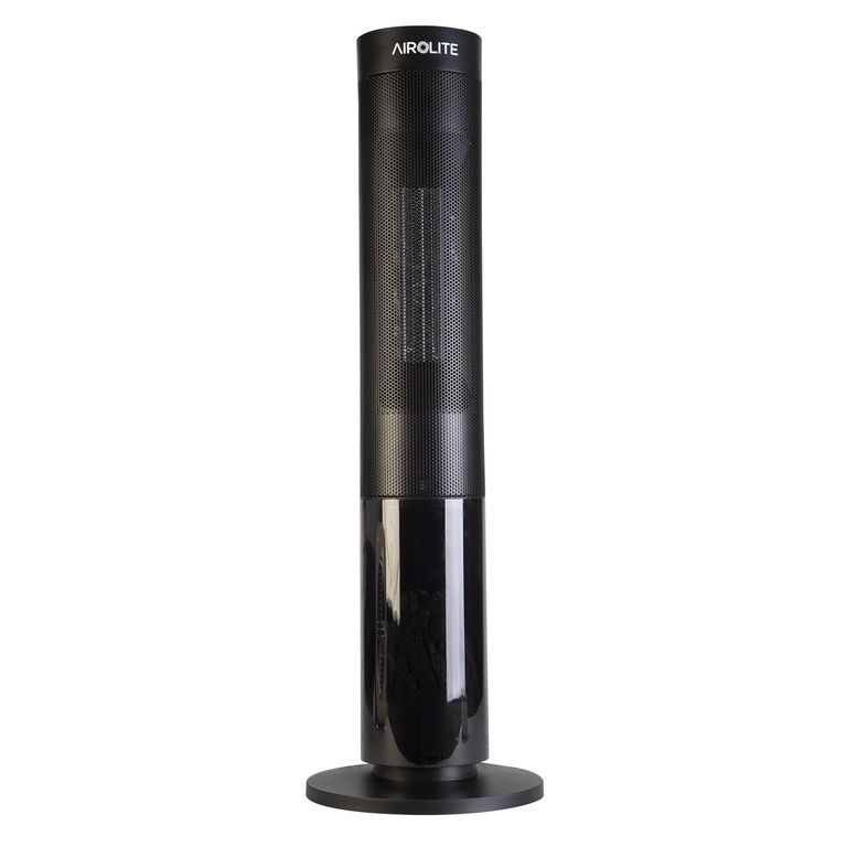 Chimenea Eléctrica Vertical 2000 W Radiación HTV 200R Negro