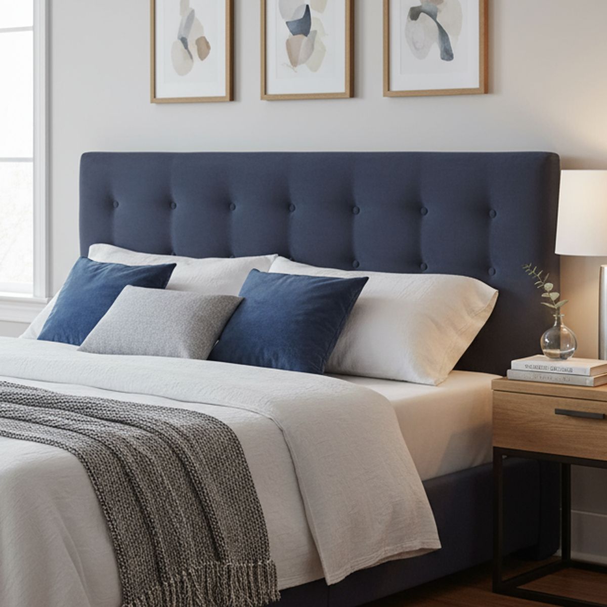 BODEVIR - Respaldo 180x7x60 cm gris