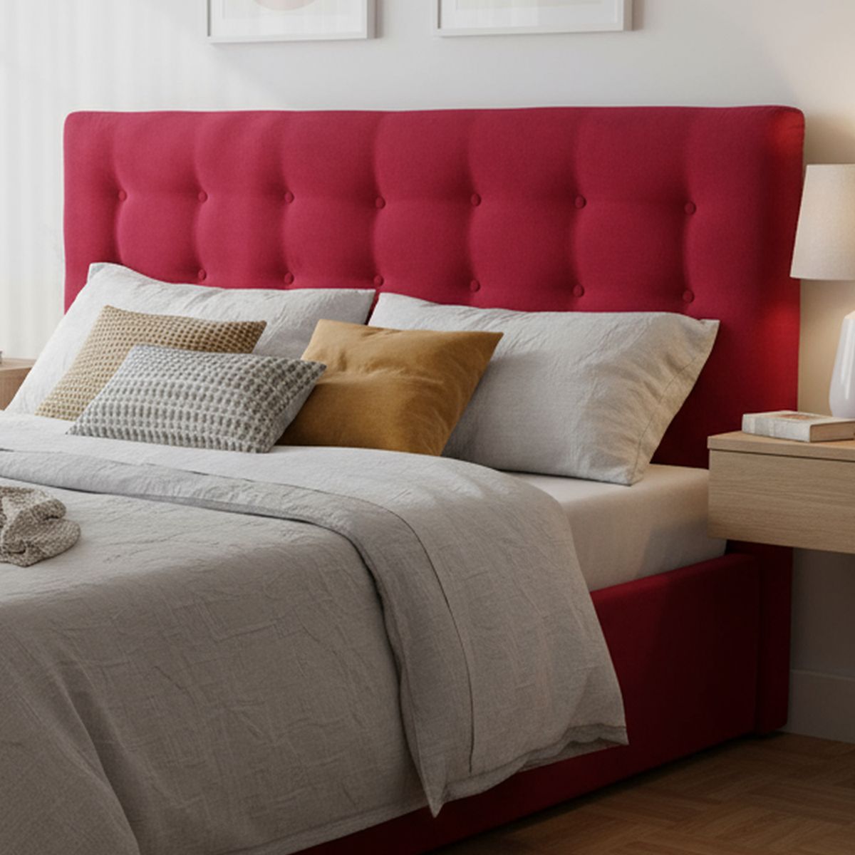 BODEVIR - Respaldo 180x7x60 cm rojo