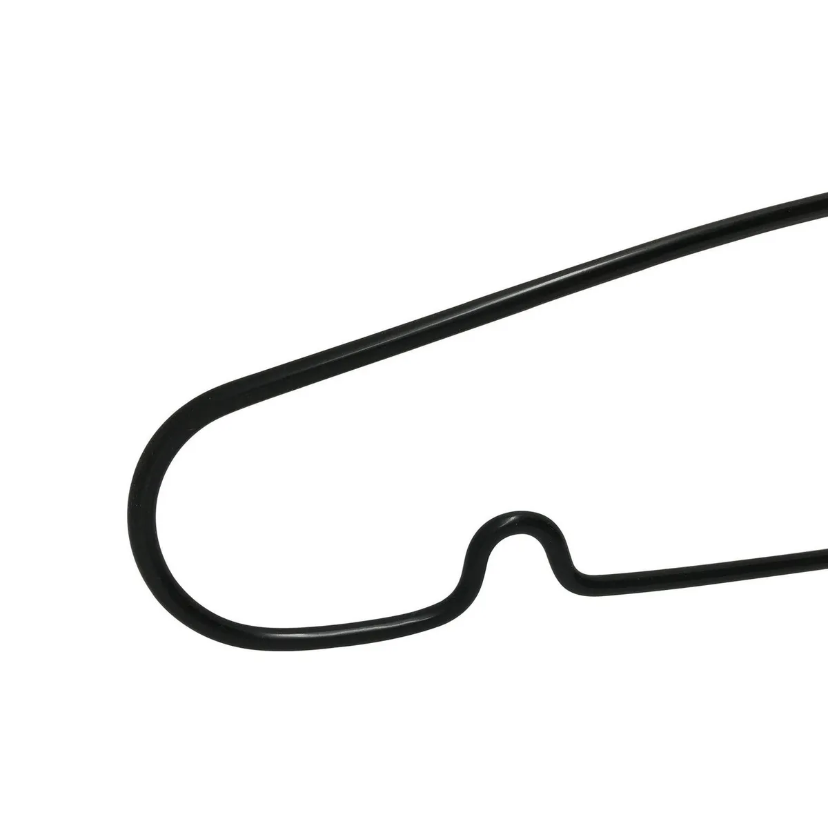 JUST HOME COLLECTION - Set de 10 colgadores plástico negro