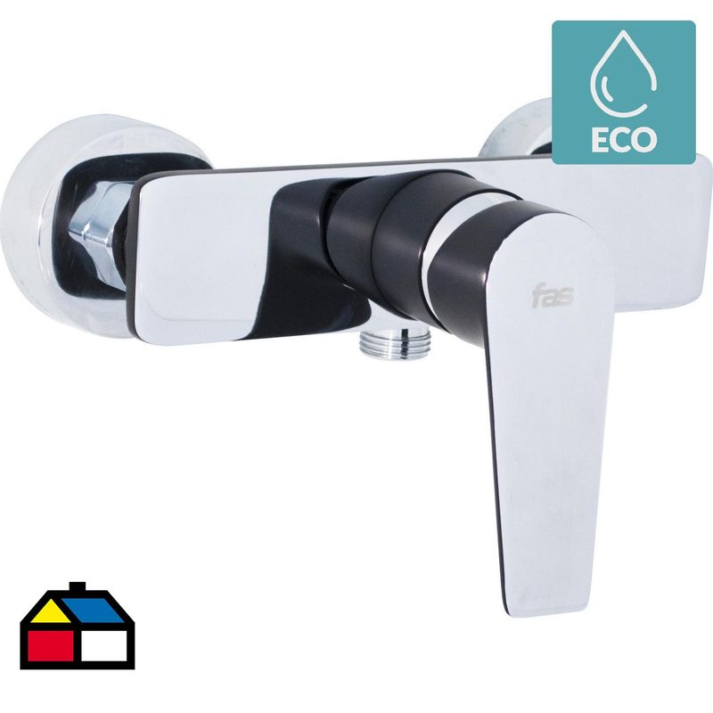FAS - Monomando ducha Duo negro