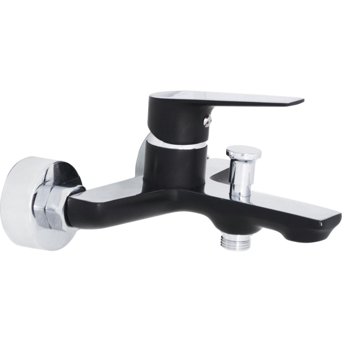 FAS - Monomando Tina Ducha Duo Cromo y negro