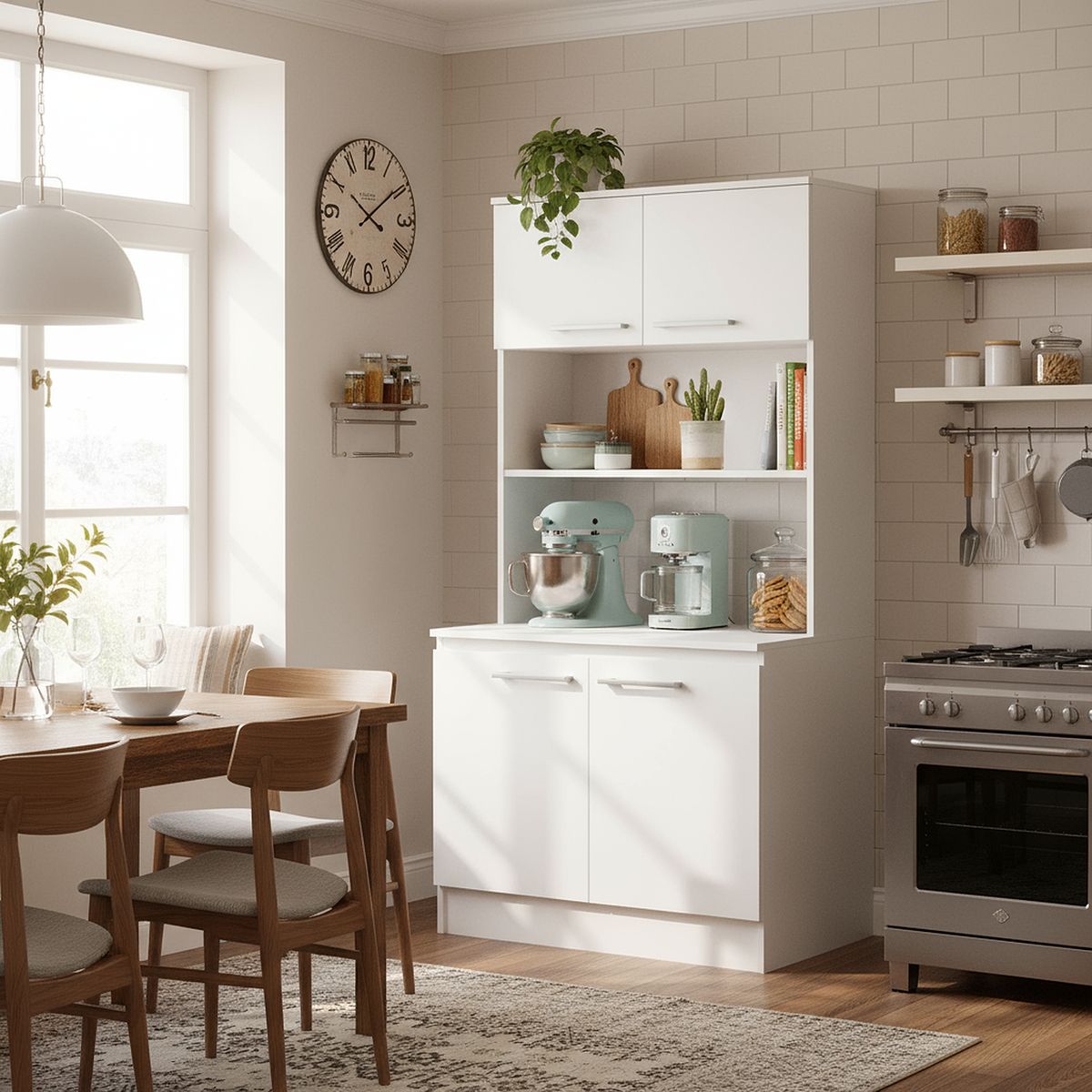 MOBIKIT - Base horno 700 70x49x195 blanco