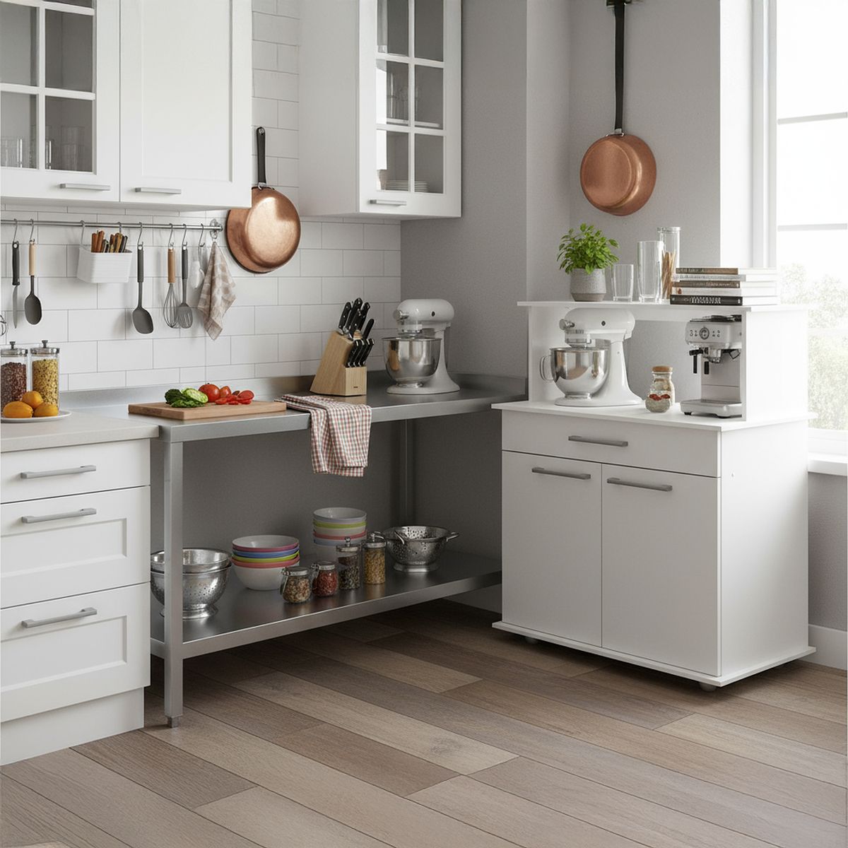 MOBIKIT - Base horno 680 68x45x120 blanco