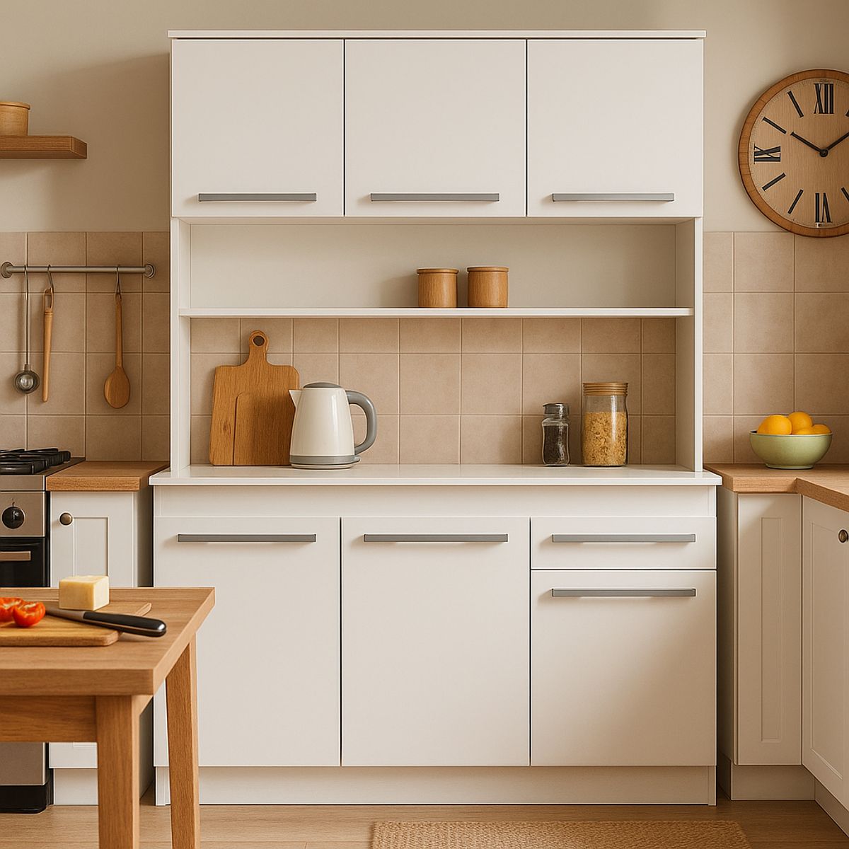 MOBIKIT - Kit mueble cocina 90x180x38 cm Blanco