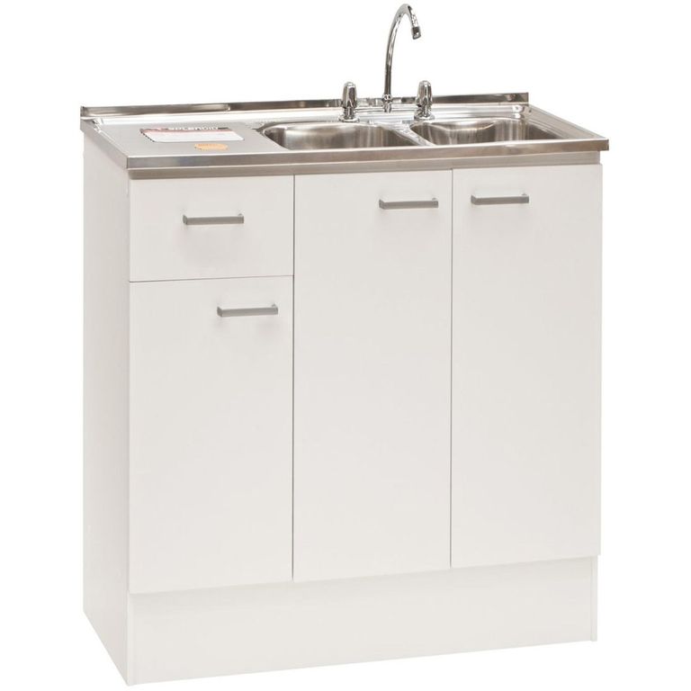 Kit lavaplatos secador derecho 118x83x47 cm blanco