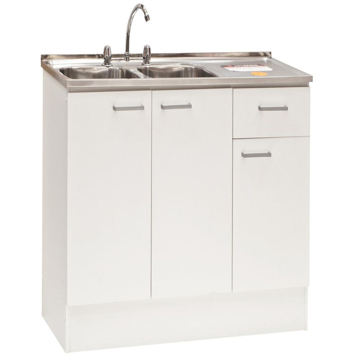 MOBIKIT - Kit lavaplatos secador izquierdo 118x83x47 blanco