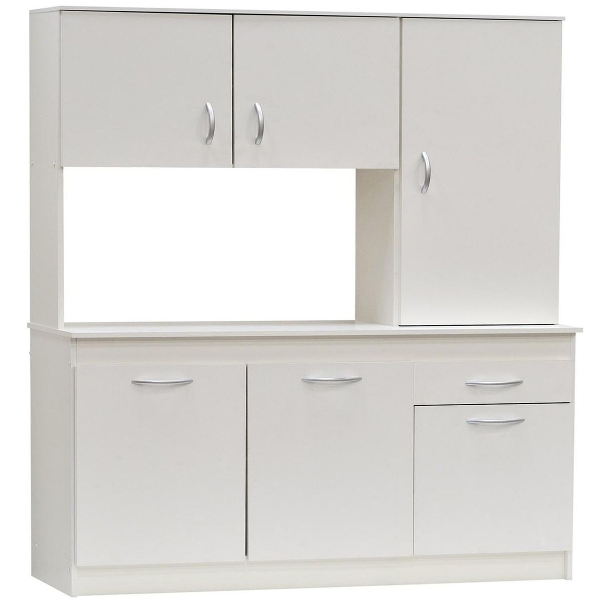 Kit Mueble Cocina 6 Puertas 1 Cajón 110x180x38 cm Blanco, marca MOBIKIT - Foto Principal