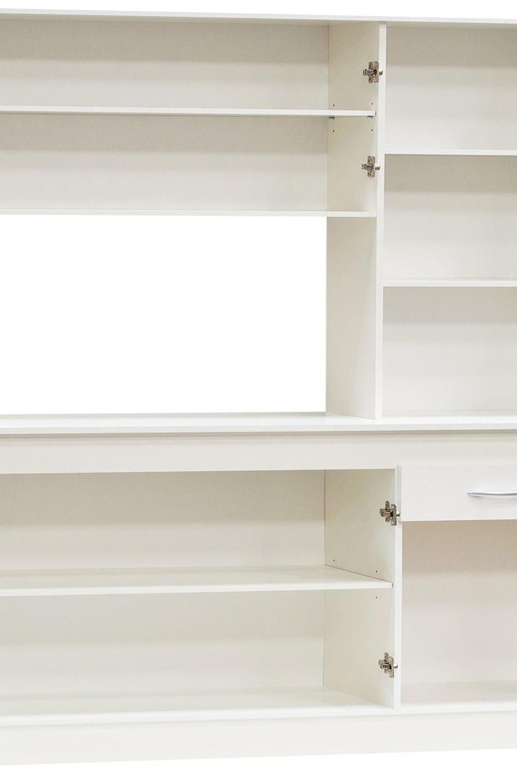 MOBIKIT - Kit Mueble Cocina 6 Puertas 1 Cajón 110x180x38 cm Blanco
