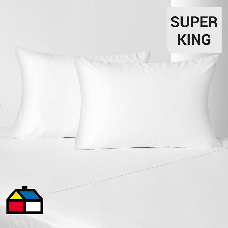 ROYAL SUPREME - Sábana 1000 Hilos Blanco Súper King