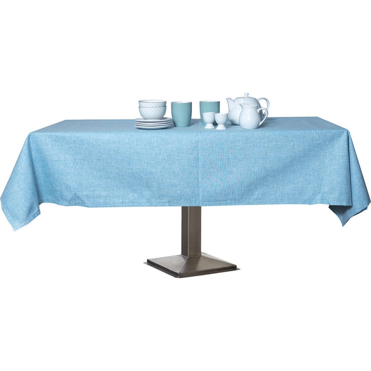 DECO EXPRESS - Mantel rectangular turquesa 160x240 cm