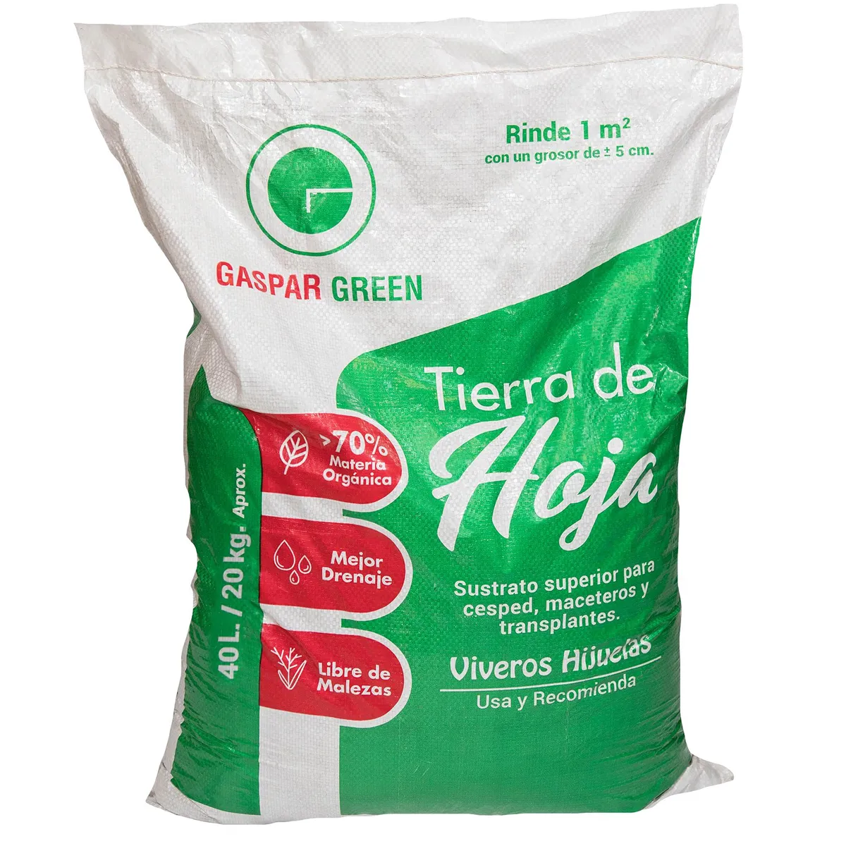 COMERCIALIZADORA VH - Tierra de hoja 40 litros reforzada