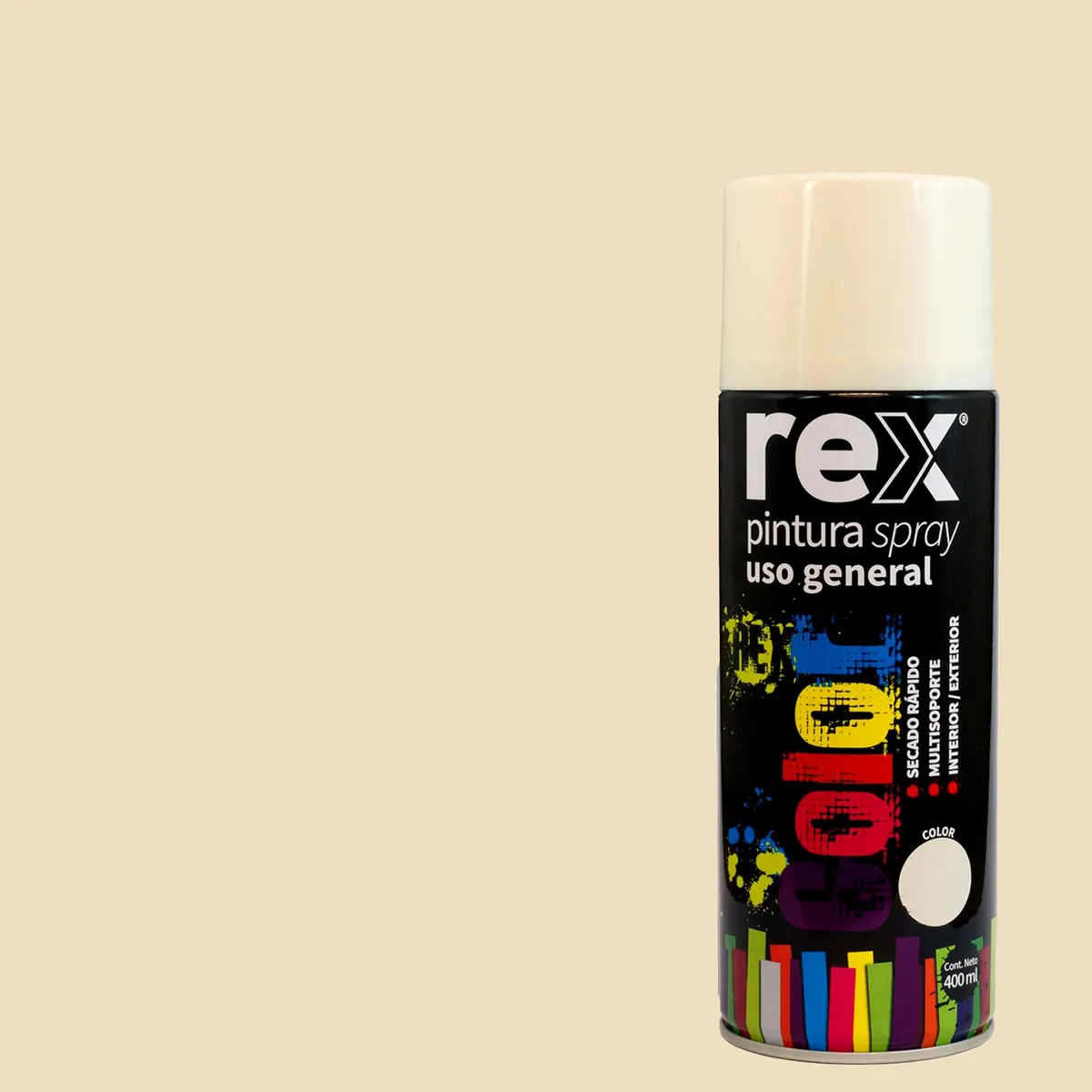 REX - Pintura Spray 0.4 l Brillante Blanco