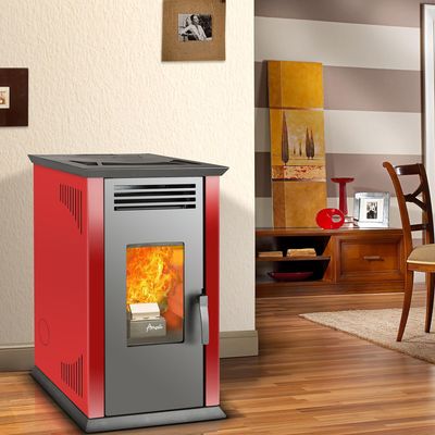 Imagen 2 del producto Estufa Pellet Italy 8100 Rojo Rojo/negro