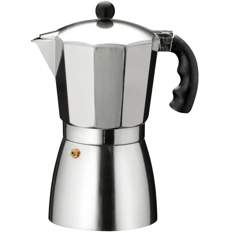 Set de 12 Cafeteras Aluminio Plateado