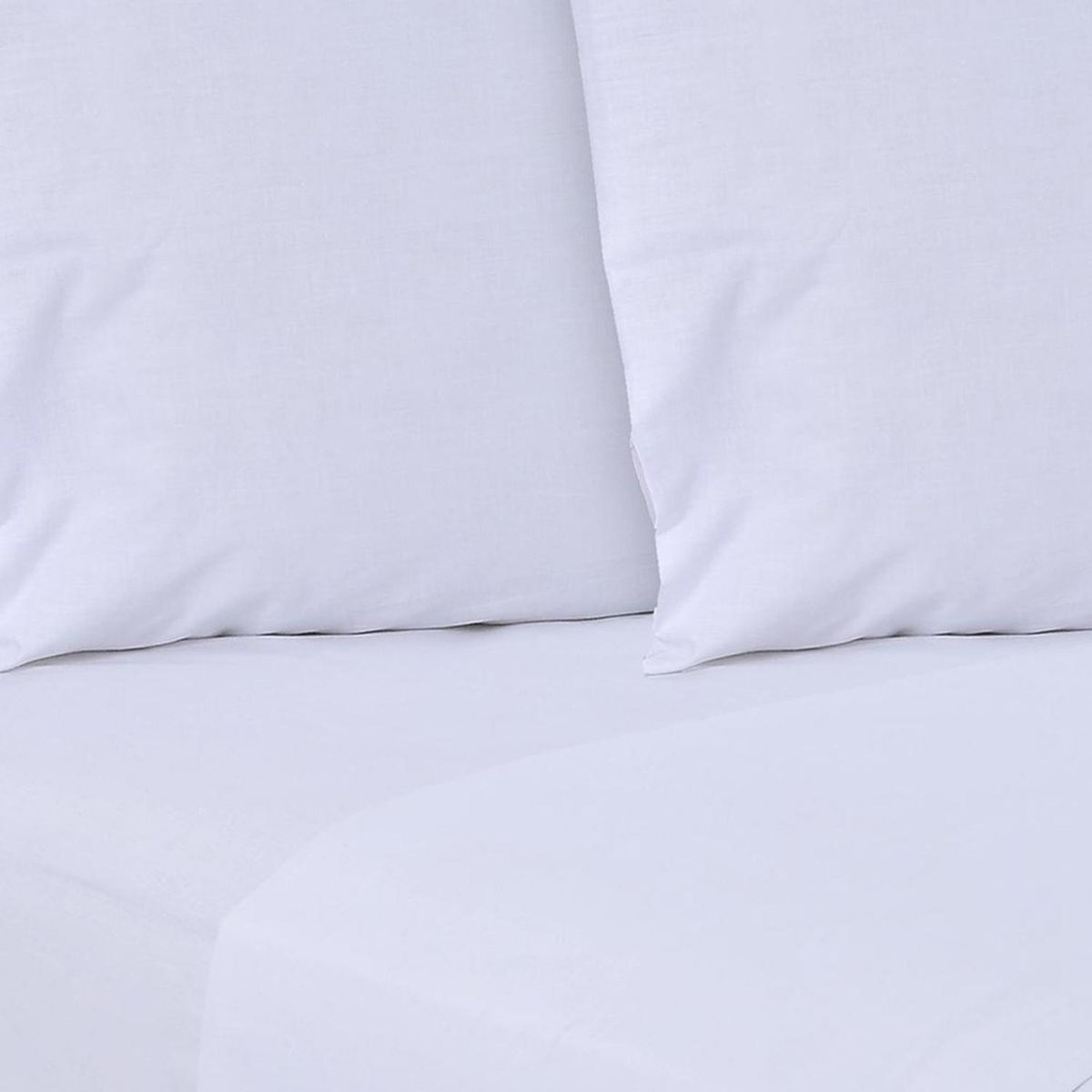 MASHINI - Sábana Lisa 144 hilos blanca king