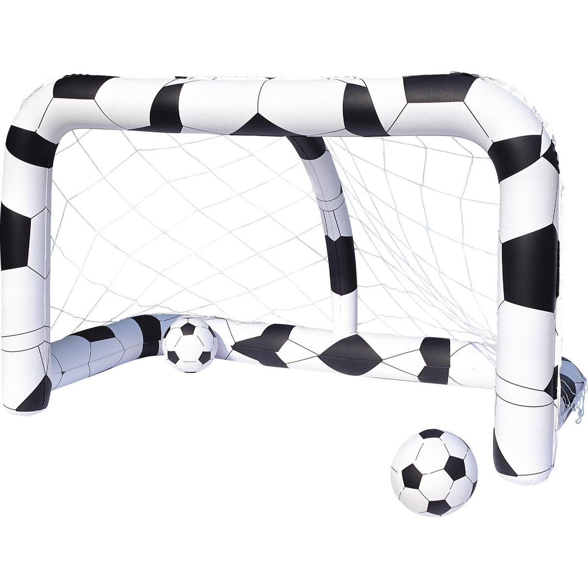 BESTWAY - Arco de Fútbol Inflable Blanco/Negro 122x137x213 cm