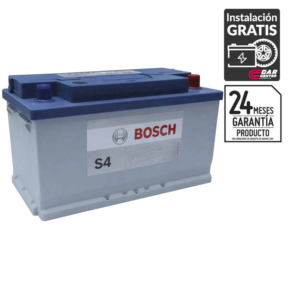 BOSCH - Batería de Auto 80 Ah Positivo Derecho 730 CCA