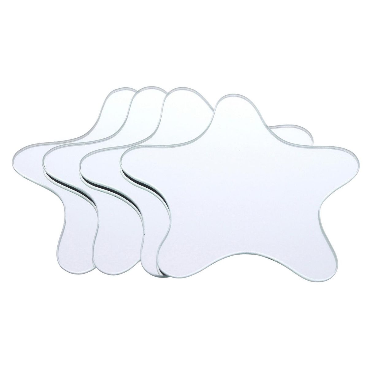 CONCEPT - Set 4 espejos estrella 19x19 cm