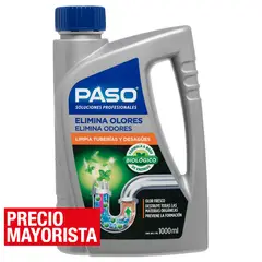 PASO - Desatascador Biológico Tuberías y Desagües 1 l Botella