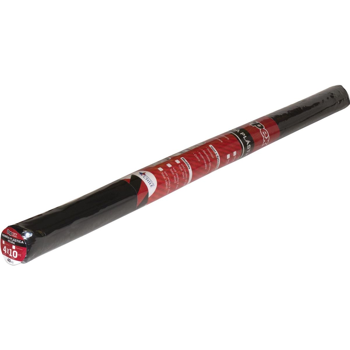 TOPEX - Polietileno negro 4x25 m premium