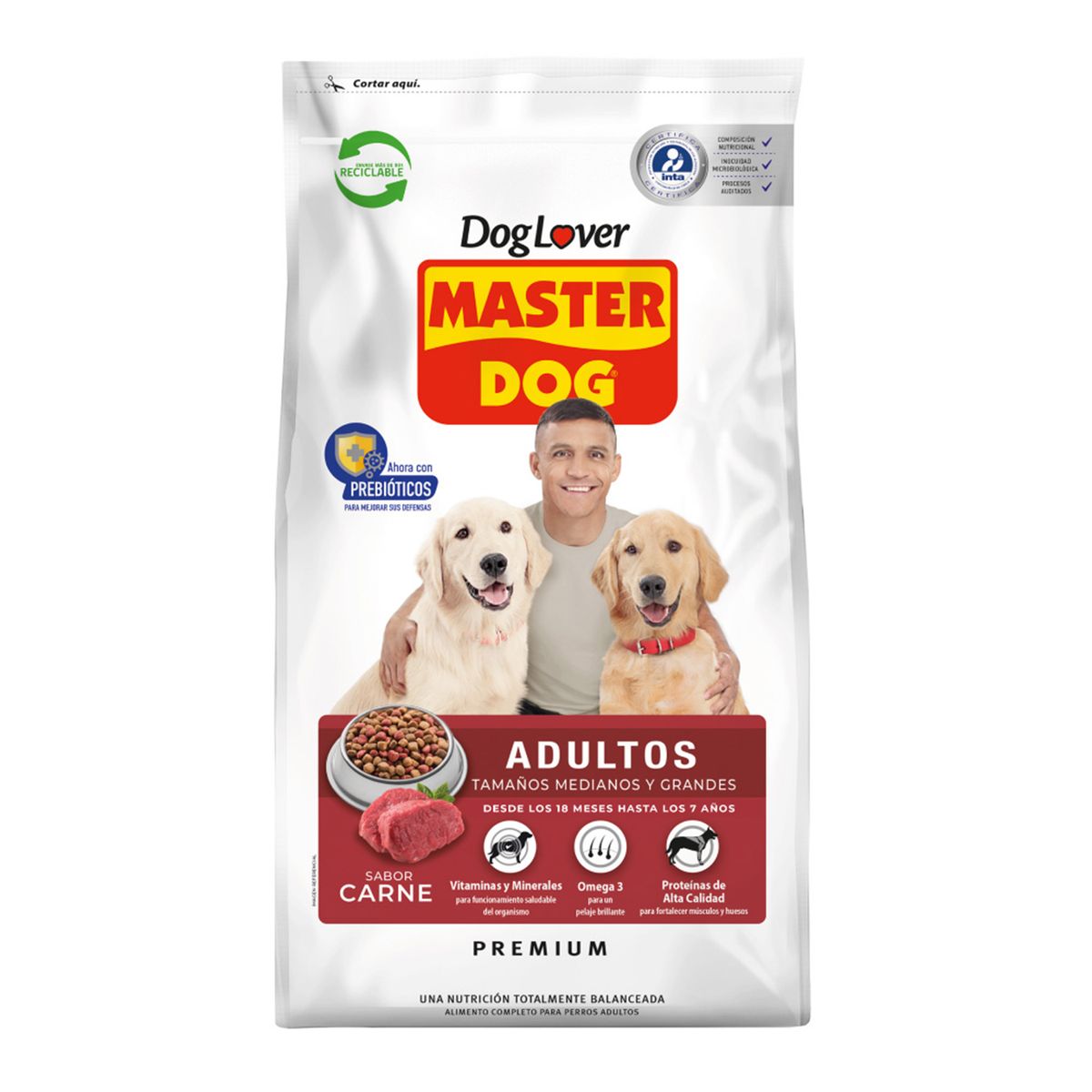 MASTER DOG - Alimento Seco para Perro Adulto Carne 21 kg