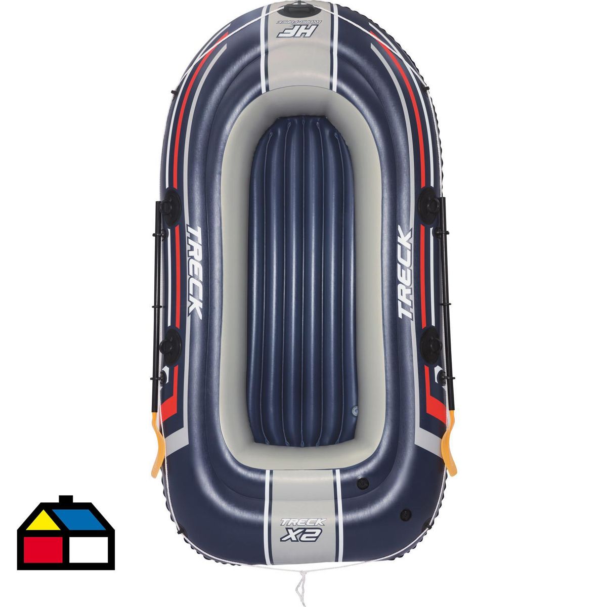 BESTWAY - Set Bote Inflable Raft 2 Persona(s) 255x127 cm Negro