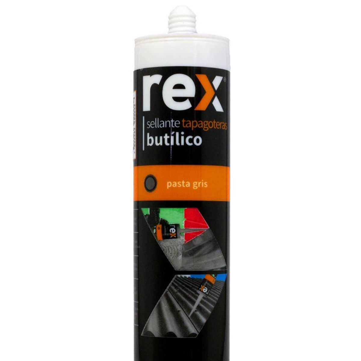 REX - Adhesivo Tapagoteras Rex 300 ml Sellador para Techos