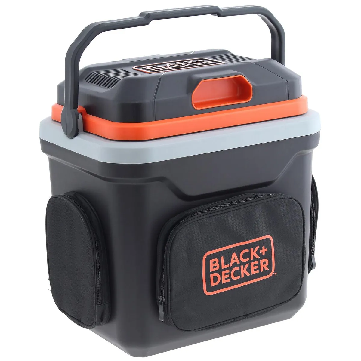 BLACK+DECKER - Cooler Eléctrico 12 V 24 l Negro/ Naranjo