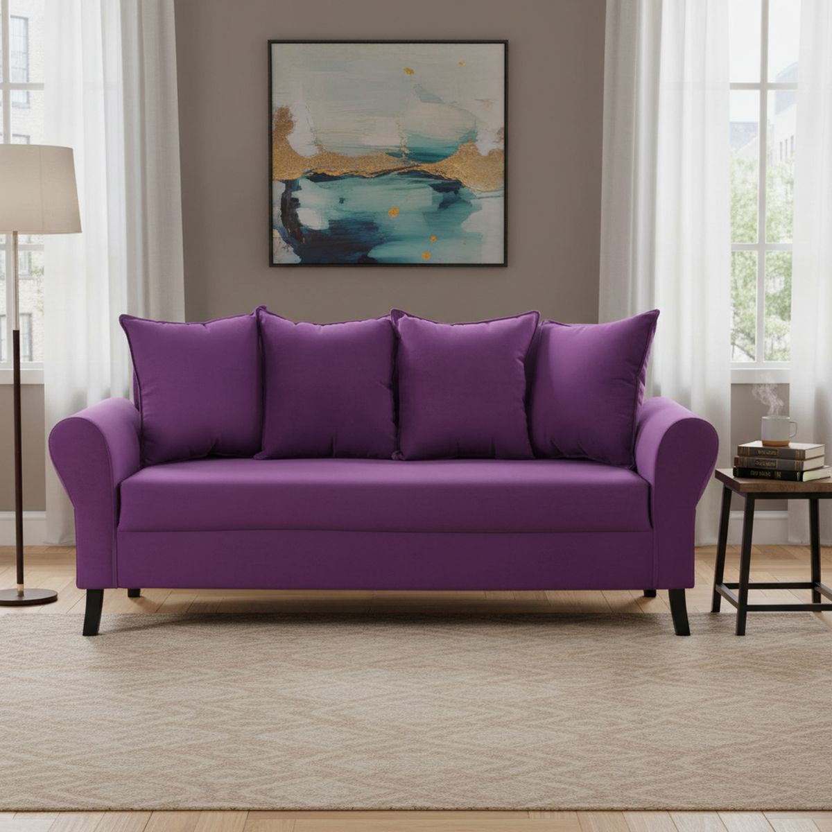 BODEVIR - Sofá 3 cuerpos 185x80x75 cm