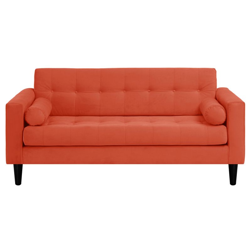 BODEVIR - Sofá 3 cuerpos Retro 50 75x70x170 cm Naranjo
