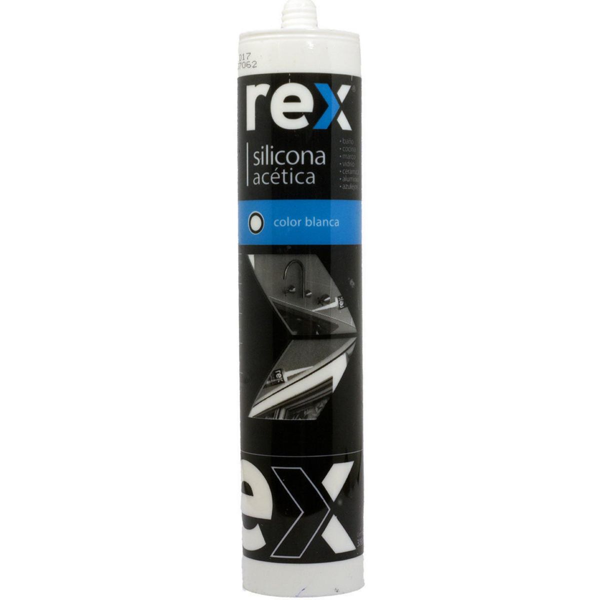 REX - Silicona acética cartucho blanca 300 ml