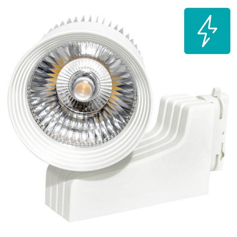 TECHNOLAMP - Foco led para riel monofasico 40w luz calida