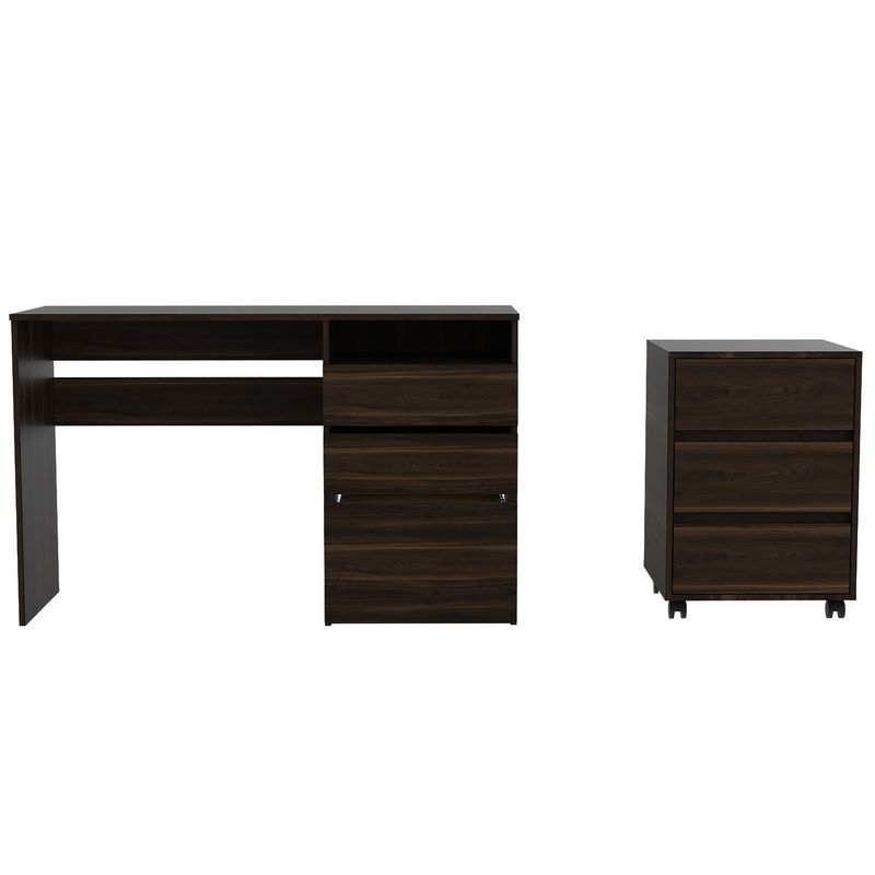TUHOME - Combo office 13 escritorio + archivador 75x46x45 cm