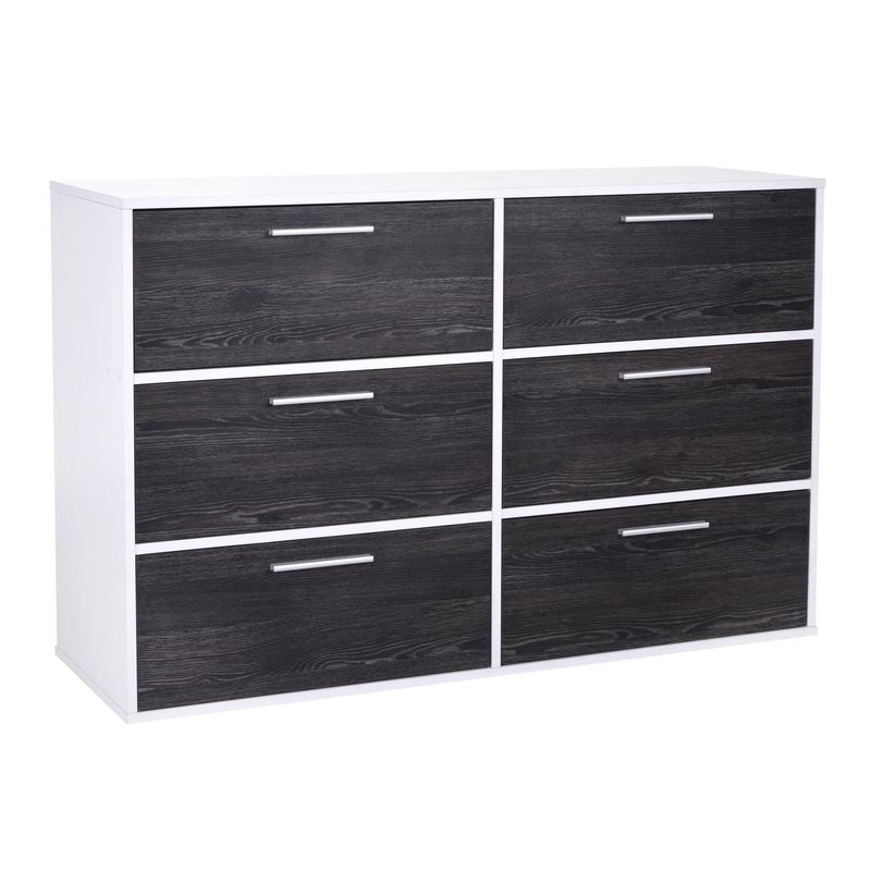 CIC - Cómoda 6 Cajón(es)  120x80x40 cm Roble antracita
