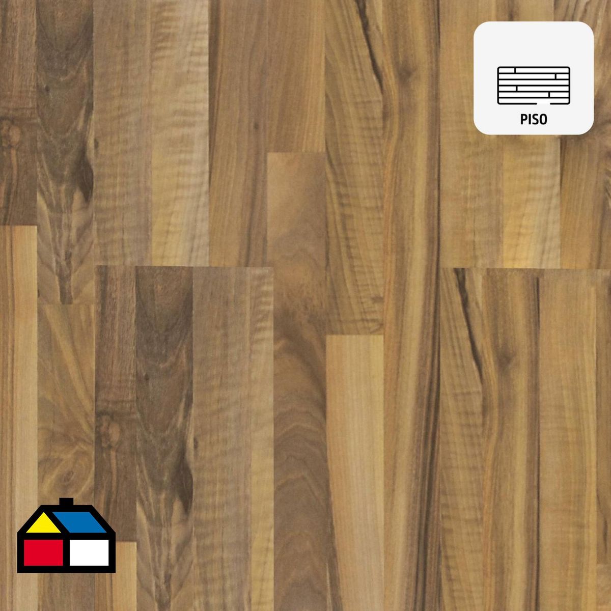 HOLZTEK - Piso Flotante 7 mm Ticino Walnut Café 2.39 m2