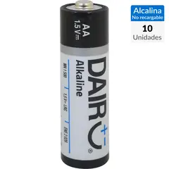 DAIRU - Pack de 10 pilas alcalinas AA 1.5V