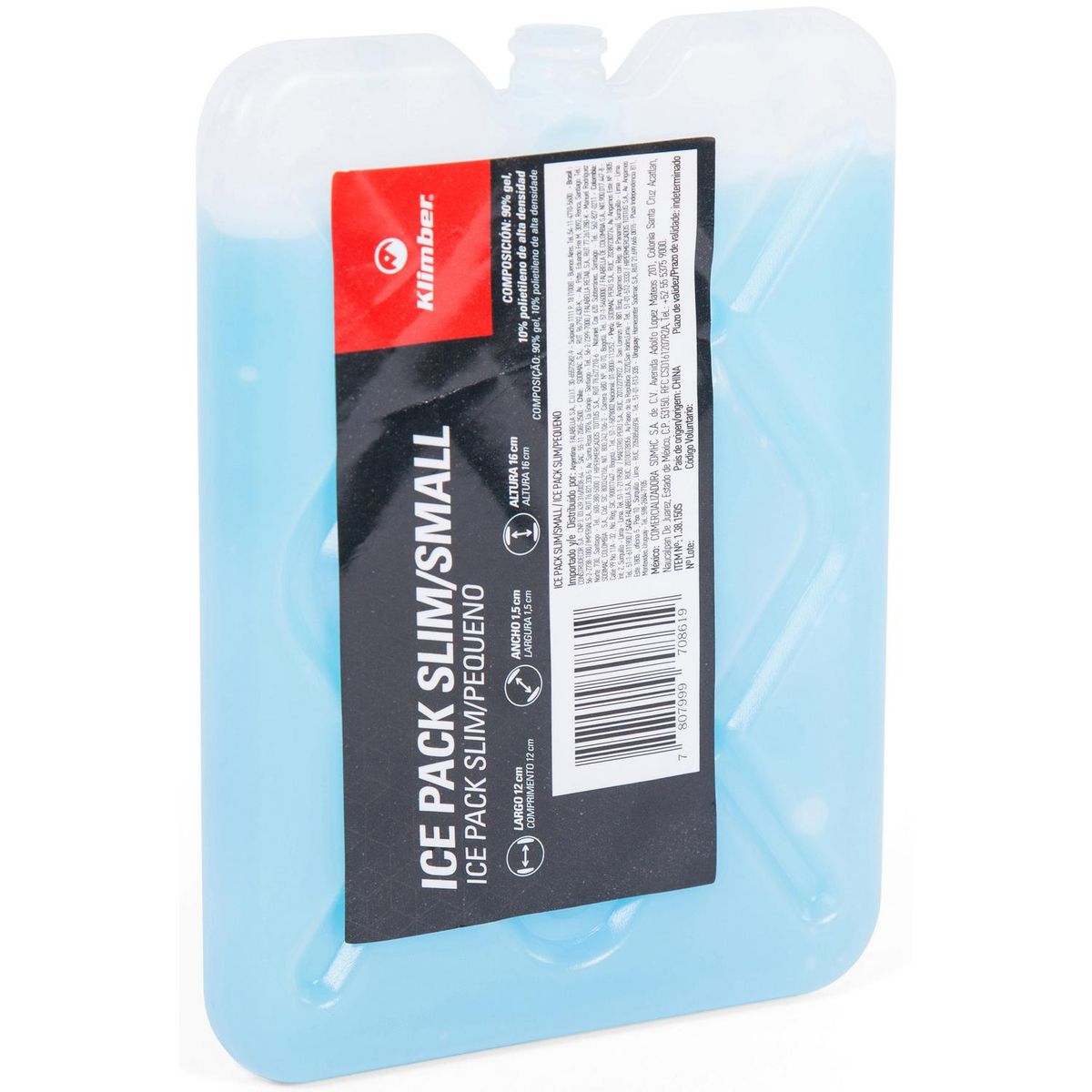 KLIMBER - Ice Pack Refrigerante Delgado 150 Ml