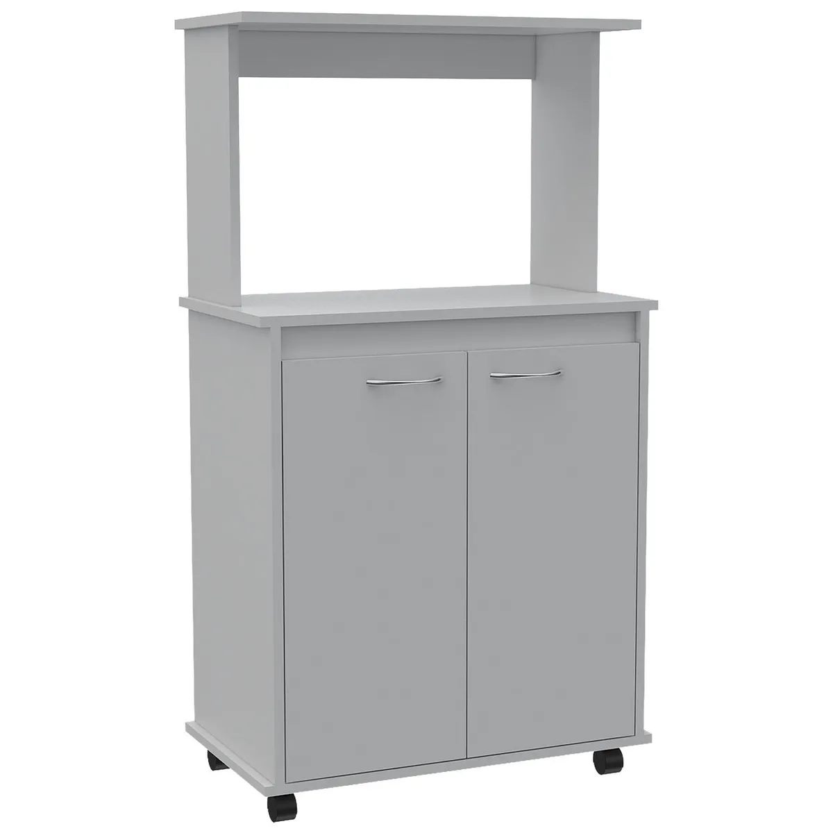 TUHOME - Mueble para microondas 63x36x114 cm blanco