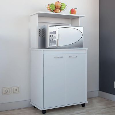 Imagen 2 del producto Mueble para microondas 63x36x114 cm blanco