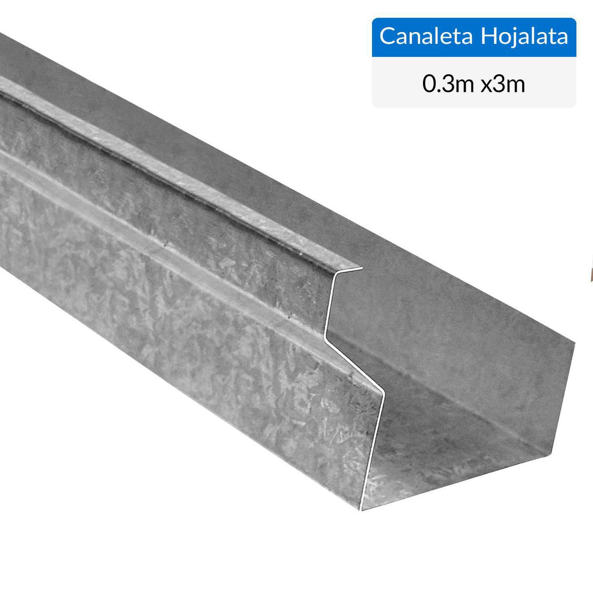 COYAHUE - 0.30x3 m Canal Hojalata