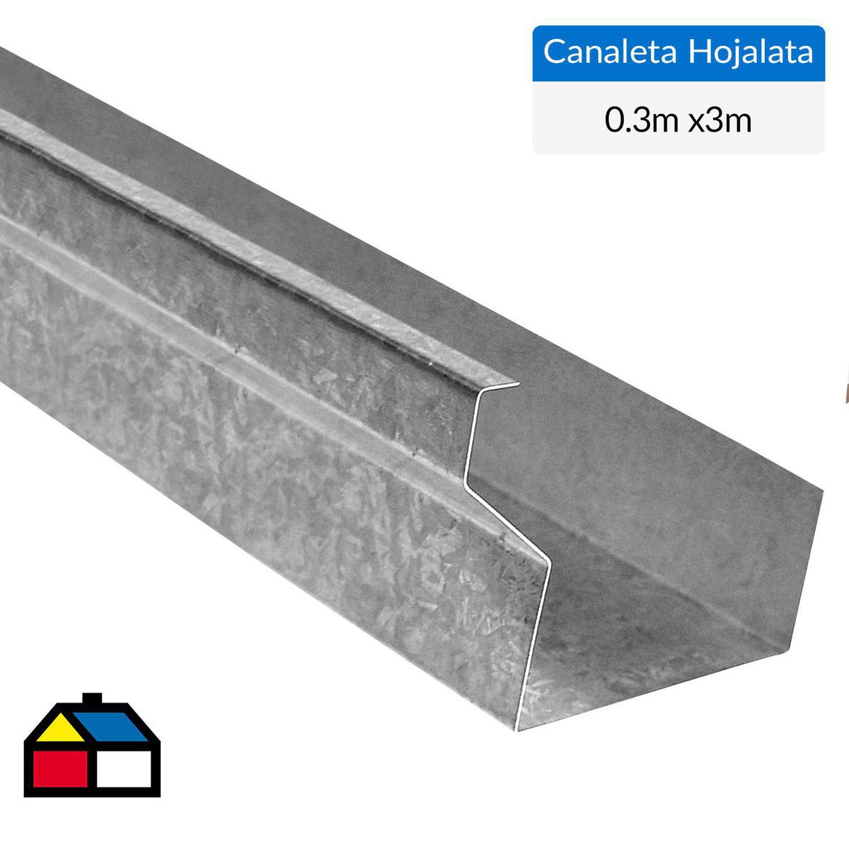 COYAHUE - 0.30x3 m Canal Hojalata