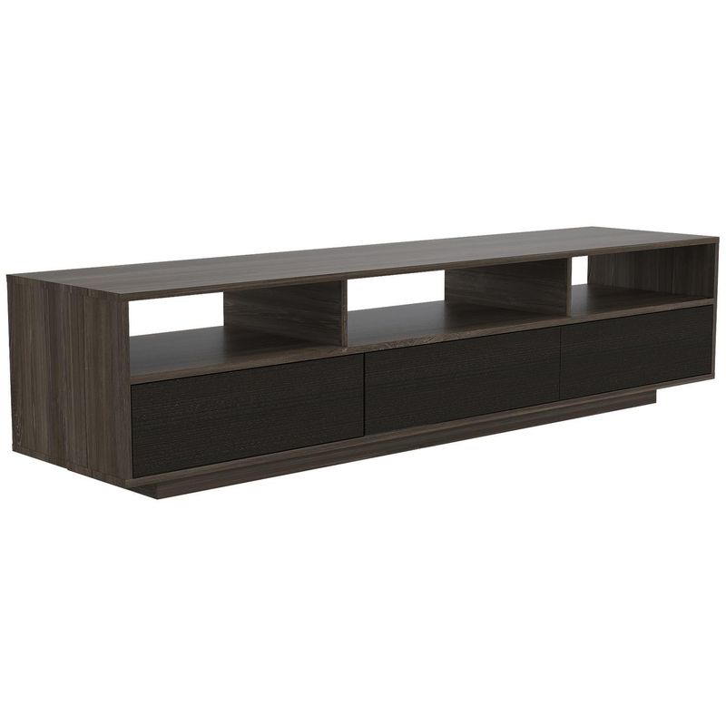 TUHOME - Rack de TV 70 " 210x50x51,5 Siena y wengue