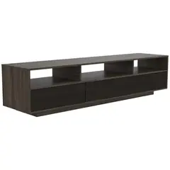 TUHOME - Rack de TV 70 " 210x50x51,5 Siena y wengue